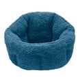 thumbnail image 5 of FurHaven Pet Products Warming Hi-Lo Cuddler Snuggle Terry Pet Bed - Lake Blue, Medium - 23", 5 of 13
