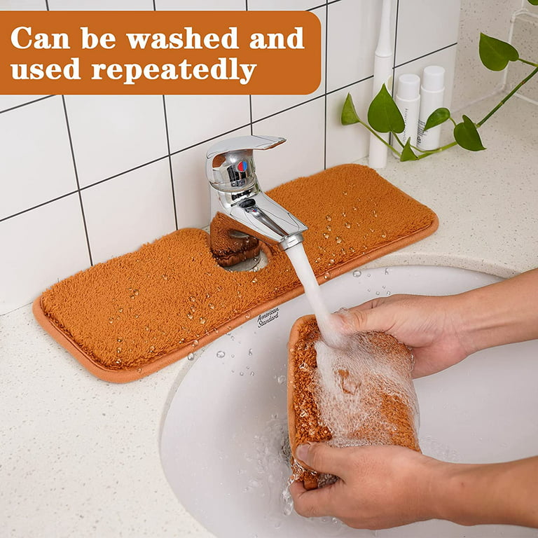 Faucet Absorbent Mat, Kitchen Sink Splash Guard, Microfiber Faucet