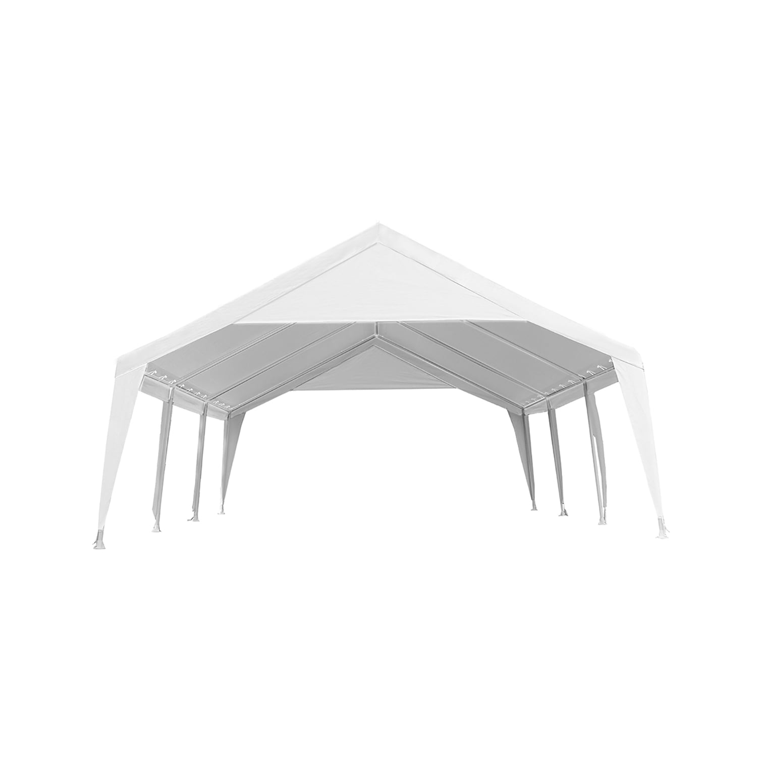 King Canopy Waterproof Cover 20' x 20' White Carport