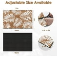 thumbnail image 5 of Coffee Mat for Countertops, Summer Leaves Vintage Brown Dish Drying Mat 2 Pcs for Kitchen Coffee Bar Accessories, Coffee Maker Espresso Machine Dish Rack Hide Stain Rubber Backed 12x19in, 5 of 6