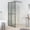 Black, variant on Modern Walk-in Shower Screen 31.5x76.8 Inches Dark Tempered Glass with Aluminum Frame, Adjustable Profile and Flexible Supporting Bar for Easy Fit, Easy Clean