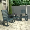 thumbnail image 2 of Highwood 3-pc Lehigh Rocking Chair Set - 2 Lehigh Rockers and 1 Adirondack Side Table, Outdoor, Eco-friendly, Synthetic Wood, 2 of 6