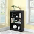 thumbnail image 3 of Coaster Transitional Cappuccino Three-Shelf Bookcase-Finish:Cappuccino,Style:Transitional, 3 of 11
