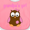 thumbnail image 4 of Inktastic Grandpa's Girl - Owl Girls Baby Bib, 4 of 4