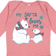 thumbnail image 4 of Inktastic My Safta Loves Me- cute polar bears Boys or Girls Long Sleeve Baby Bodysuit, 4 of 5