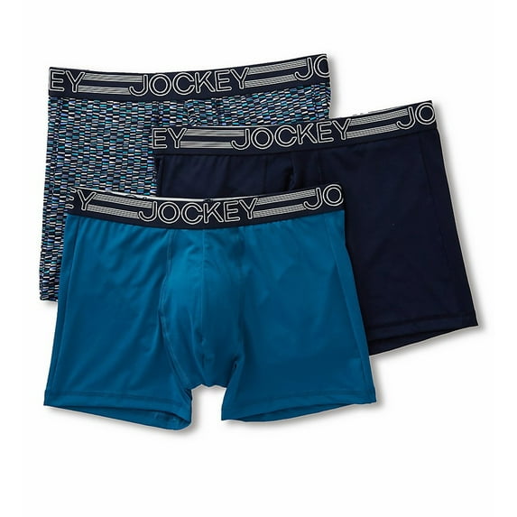 Jockey Men's Underwear Active Microfiber Boxer Brief - 3 Pack