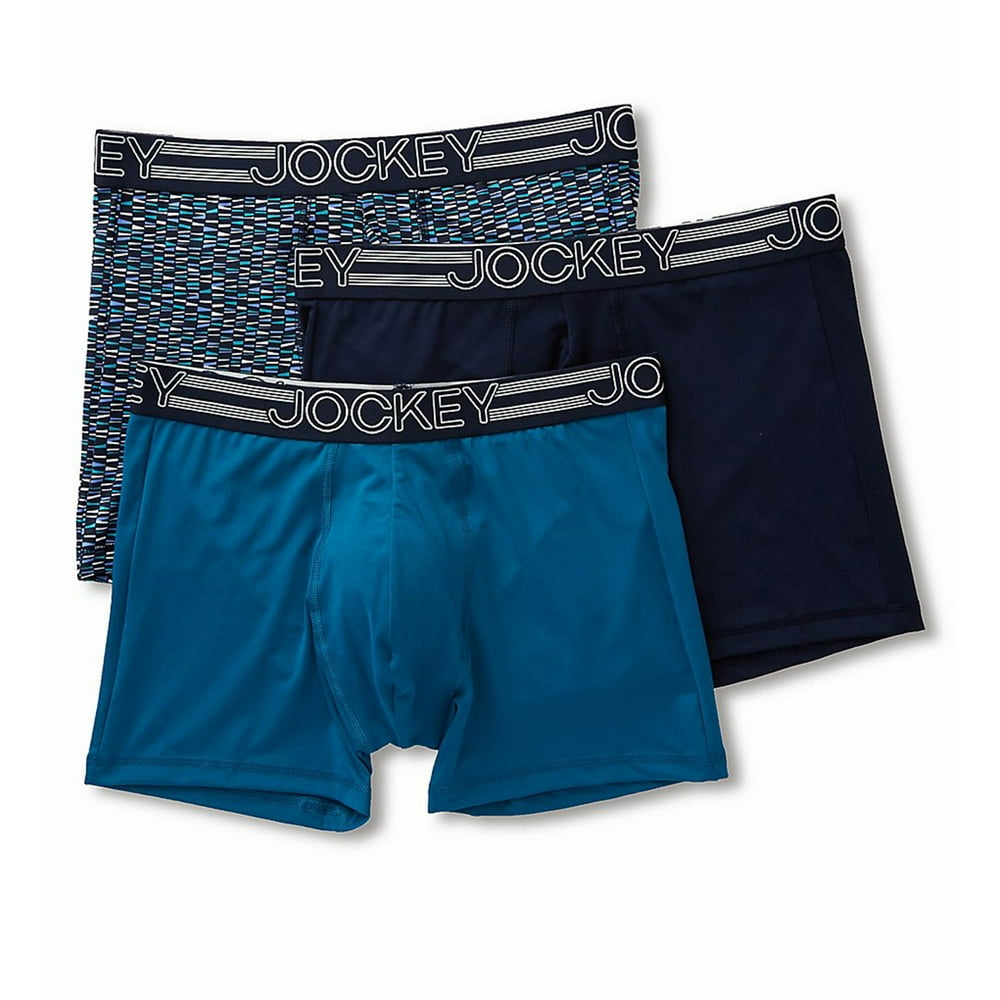 Jockey Jockey Men's Underwear Active Microfiber Boxer Brief 3 Pack