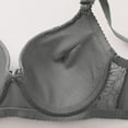 thumbnail image 4 of ATOYSOY Lace Bra for Womens Full Coverage Underwire Bras Padded Underwea (Gray,M), 4 of 5