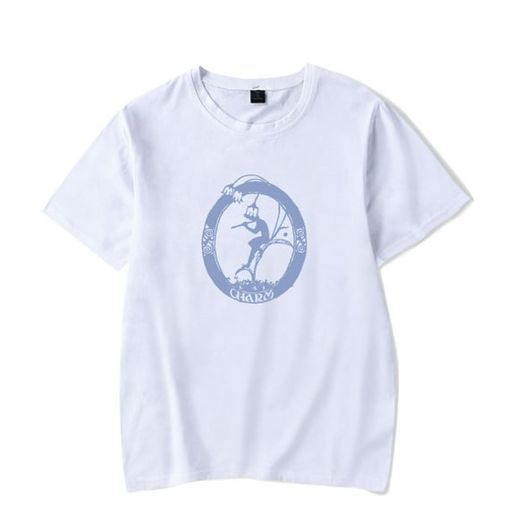 Clairo Charm Card Tee New Logo Merch T-Shirts Cosplay Women Men Fashion Casual Crewneck Short Sleeve