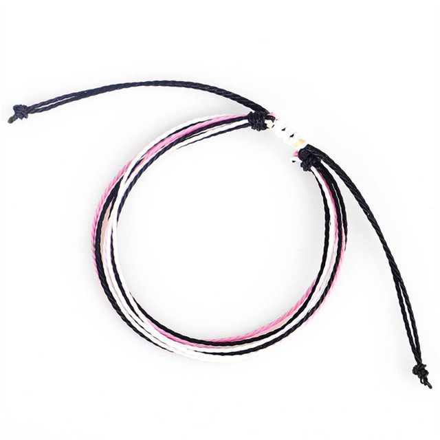 Minnieouse de hilo, joyería estética, cómodas pulseras bohemias, accesorio de moda Universal, regalo creativo para chicas adolescentes Ropa, zapatos y accesorios Miscelánea Negro+Rosa Minnieouse AP009518-05
