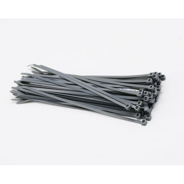 6" x 40 LB Cable Ties (100/bag) - Gray