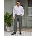 thumbnail image 4 of COOFANDY Men's Classic Fit Flat Front Dress Pants No Iron Premium Casual Pants, 4 of 11