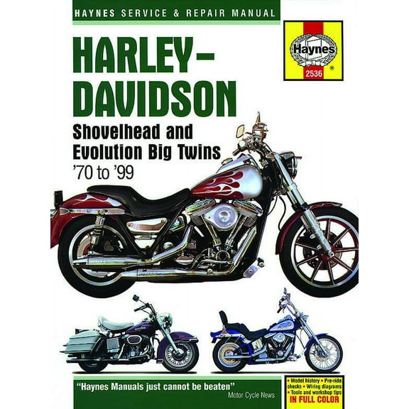 Harley-Davidson Shovelhead & Evolution Big Twins (70-99) Haynes Repair Manual ^