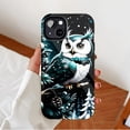 thumbnail image 2 of Winter Owl Christmas Phone Case Stylish Durable Shockproof for Women Men Holiday Decor Compatible with iPhone 11/12/13/14/15/16 (Pro Max/Plus), 2 of 9