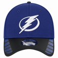thumbnail image 2 of Men's New Era  Blue Tampa Bay Lightning Visor Hit 39THIRTY Flex Hat, 2 of 5
