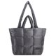 thumbnail image 1 of Bolso acolchado a cuadros para mujer bolso de moda suave de Color sólido para mujer y niña, 1 of 9