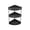 3-Tier Black, variant on Hyknon 2-Tier Corner Counter Organizer, Counter Organizer Desktop Organizer, Bathroom Countertop Spice Rack, Triangular Corner Shelf, Countertop Storage Shelf for Kitchen Living Room Bedroom, White