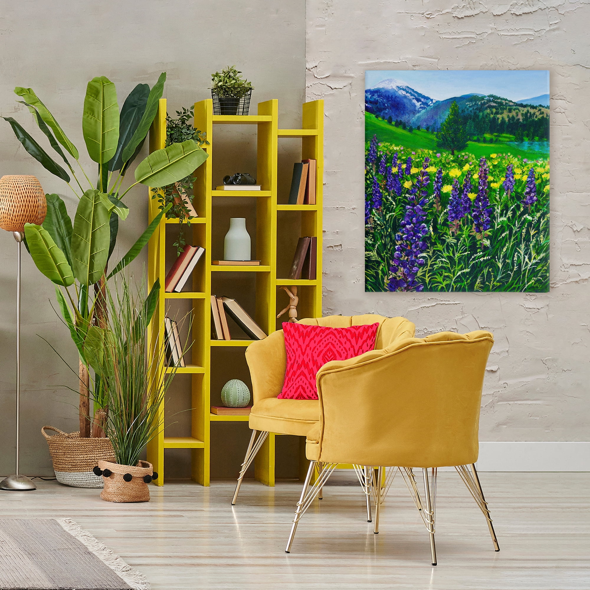 Stupell Industries Flower Speckled Valley Canvas Wall Art, design by Lee Ann Zirbes