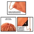 thumbnail image 3 of Mato & Hash Drawstring Bag Promotional Cinch bags - 10 Colors Available - Gym Drawstring Backpack, 3 of 3