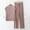 Khaki, variant on TMOYZQ Lounge Sets for Women 2 Piece Casual Loose Sleeveless Mock-Neck Tank Tops Wide Leg Pants Loungwear Tracksuits