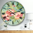 thumbnail image 2 of DesignArt Hibiscus Garden III Large Wall Clock, 2 of 2