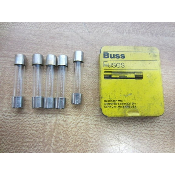 Bussmann AGC 1-1/2 Buss Fuse 1-1/2A 250V AGC112 (Pack of 5)