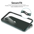 thumbnail image 2 of 11 Pro Bumper Case, Slim Thin Metal Bumper Case with Soft Inner Bumper, Metal Frame Cover Case for 11 Pro DARK GREEN, 2 of 8