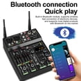 thumbnail image 3 of Depusheng UF4-M Professional Portable Equipped with 2 Wireless Microphone 4 Channel DJ Mini Audio Mixer, 3 of 9