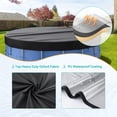 thumbnail image 2 of Cubierta redonda para piscina, cubiertas solares para piscinas de 6 pies para piscinas sobre el suelo,cubierta para piscina con cordón para mejorar (negro), 2 of 5