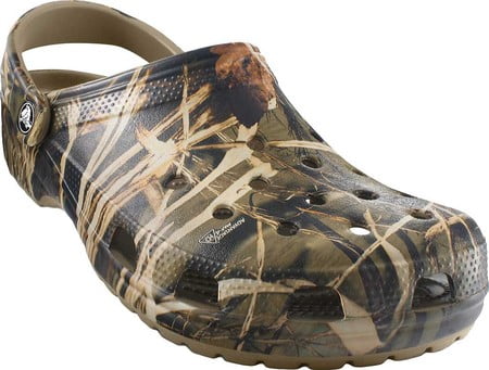 camo print crocs