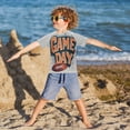 thumbnail image 3 of FORMRS Boys Rash Guard Short Sleeves Swim Shirt Quick Dry UPF 50+ Sun Protection, Sizes 3-12T, Game Day, 3 of 6