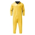 thumbnail image 4 of Womens One Piece Jumpsuits Zip-Up Pajamas Casual Hooded Onesies Long Sleeve Jogger Playsuits Loungewear with Pockets Yellow, M, 4 of 7