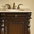 thumbnail image 5 of Silkroad Exclusive Traditional Travertine Bathroom Vanity- Double Sink - 72 in. Wide, 5 of 7