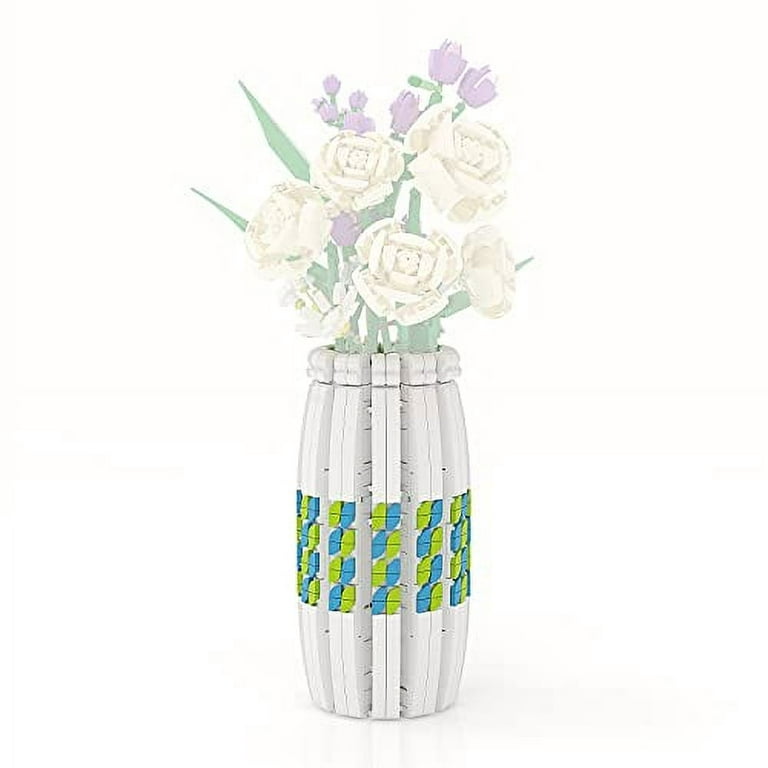 Vase Building Kit for Lego Flower Bouquet 10280,40461 and 40460,A Unique  Flower Container and Creative Project for Adults Building Blocks Gifts, New