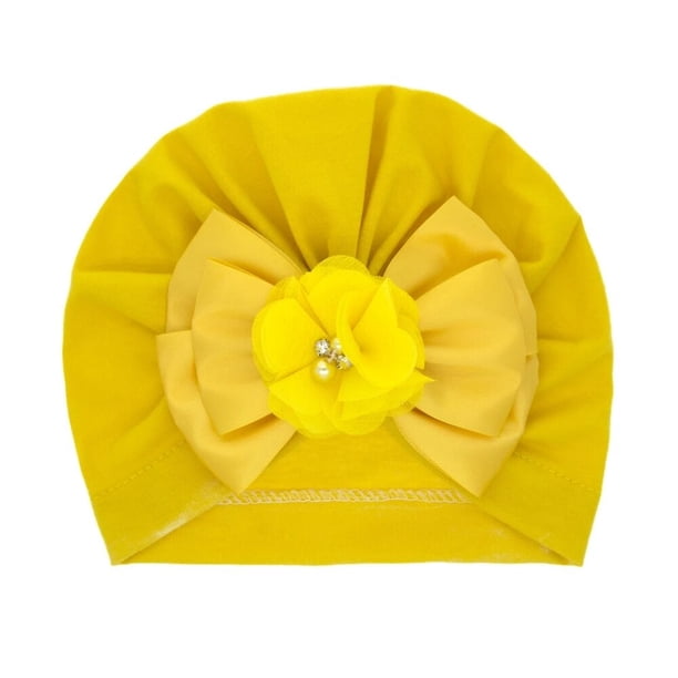 Gorro indio con lazo de diamantes de imitación brillantes para niña, gorros de algodón suave y agradable para la piel, turbante de moda, lazos hechos a mano