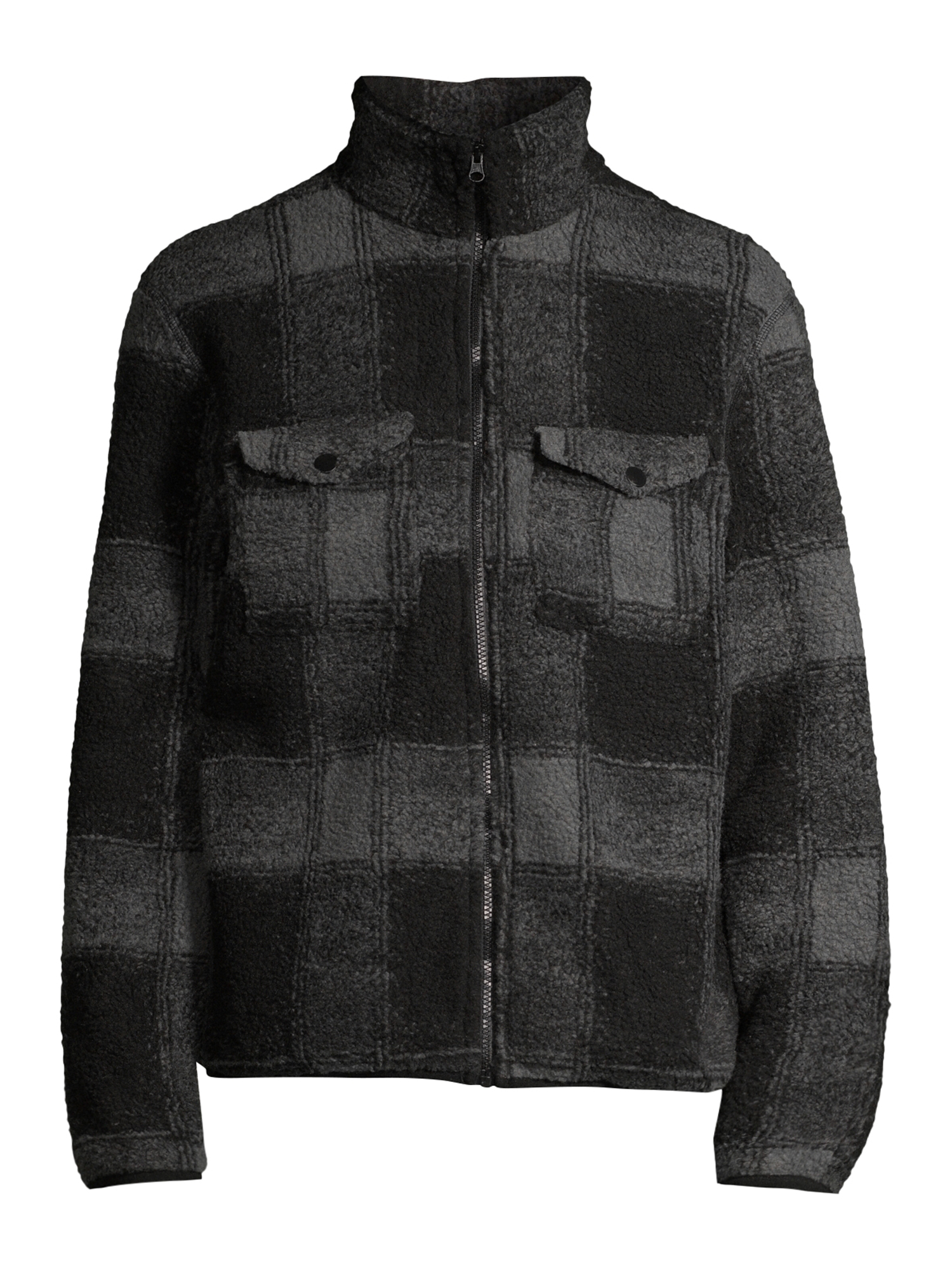 I5 Apparel Men's Buffalo Plaid Full Zip Sherpa Jacket, Sizes M-XXL - image 2 of 6