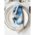 thumbnail image 2 of nqOlkjepod Coastal Ocean Fish Cloth Napkins Set of 4 Reusable Dinner Napkins, Summer Watercolor Coral Cocktail Napkin Washable Table Napkins for Wedding/Holiday Party/Baby Shower 20"x20", 2 of 8