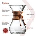 thumbnail image 2 of Cafetera de Goteo Chemex Classic CM 8A Vidrio Borosilicato 8 Tazas 40oz, 2 of 5