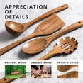 thumbnail image 4 of Hefild 10Piece Acacia Wooden Nonstick Kitchen Set , Wooden Spoons and Spatulas  for Cooking., 4 of 5