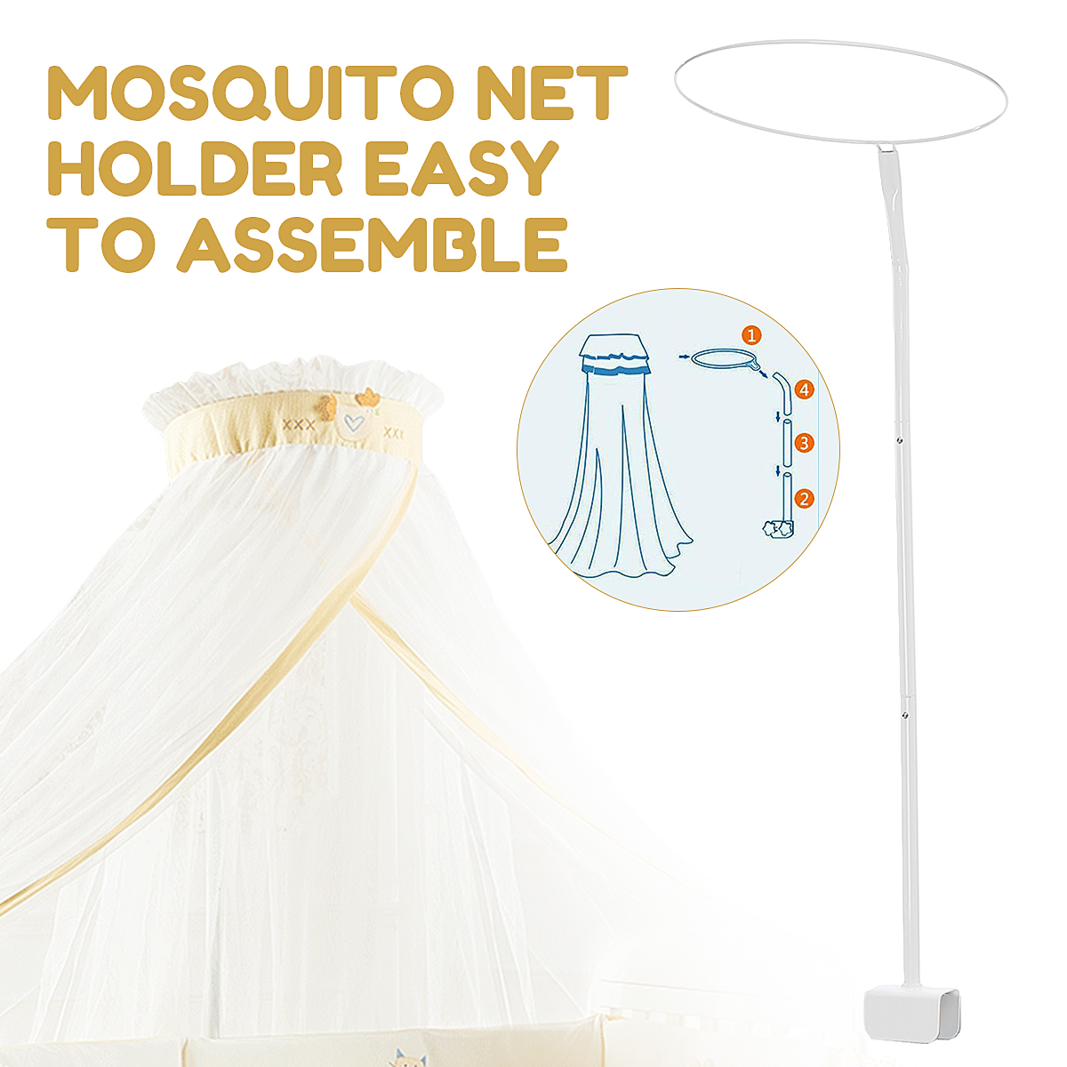 Mosquito Net Holder Accessories Baby Bed Cot Netting ...