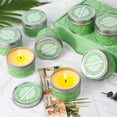 thumbnail image 7 of SCENTORINI Citronella Candle Set, Lemongrass Scented Travel Tin Candles, 20 oz Natural Aromatherapy Soy Candles for Outdoor Garden, Camping, 8-Pack, 7 of 7