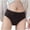 Black, variant on Teen Girls Period Underwear Leak Proof Menstrual Period Panties Cotton Womens High Waist Incontinence Period Underwear Breathable Postpartum Menstrual Protective Briefs