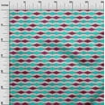 thumbnail image 3 of oneOone Viscose Chiffon Turquoise Blue Fabric Asian Block Craft Projects Decor Fabric Printed By The Yard 42 Inch Wide, 3 of 4