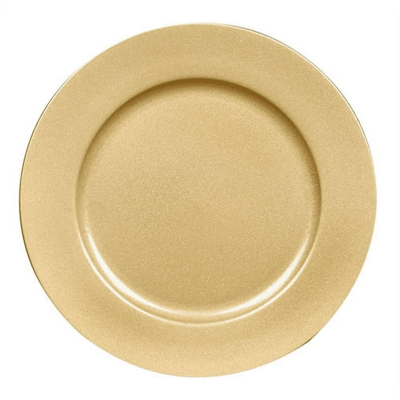 Raraion - 33cm Glitter Charger Plate, Gold