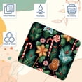 thumbnail image 3 of Christmas Crutches Square Desk Mat Mousepad, 8.3x9.8 Inch Non-Slip Rubber Bottom, Printed Gaming Mousepad for Office and Gaming, 3 of 6