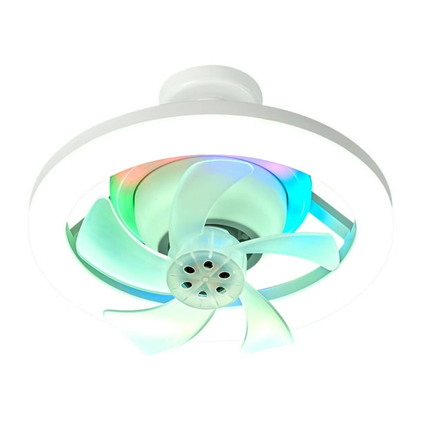 Ventilador de techo Wosthever estilo minimalista para espacios pequeños con control remoto Iluminación y accesorios
