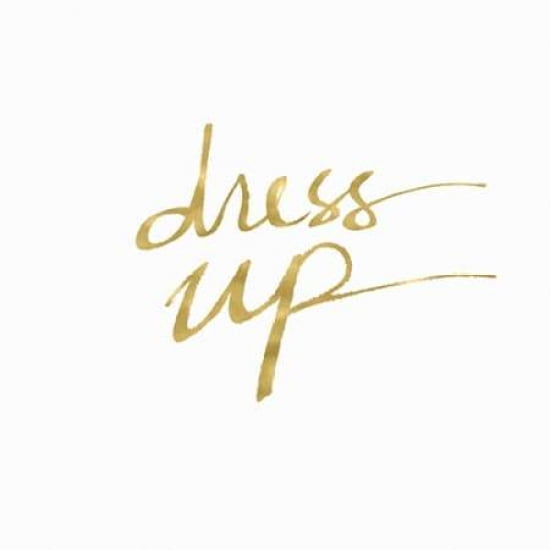 Dress Up in Gold Canvas Art - Linda Woods(24X24)