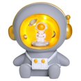 thumbnail image 1 of Gris 17x15cm astronauta de dibujos animados luz nocturna astronauta adorno de resina caja creativa de regalo de cumpleaños para niños, 1 of 4
