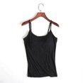 thumbnail image 1 of 2025 Women's Camisole Tops With Built In Bra Neck Vest Padded Fit Tank Tops-YGWL, 1 of 5