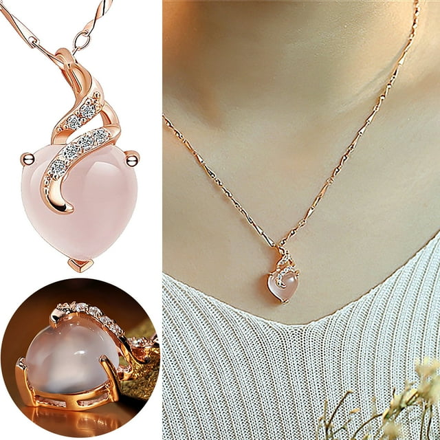 Fiudx Collar de Cristal, Elegante Colgante de Clavícula, Elegante Cadena de Oro, Diseño de Gargantilla de Moda, Regalo de Joyería para Mujer, Uso Diario, Perfecto para Fiestas, Incluye 1 Pieza